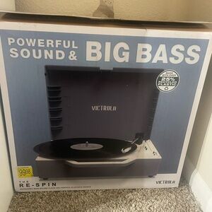 Re-Spin Portable Record Player - Black